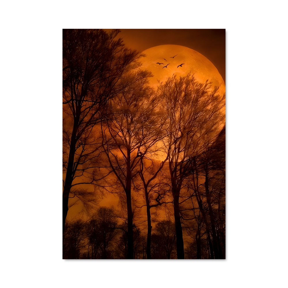 Poster magnifique lune des moissons – affiche Système solaire